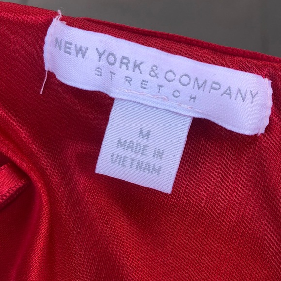 Red Strapless Dress - Picture 6 of 8